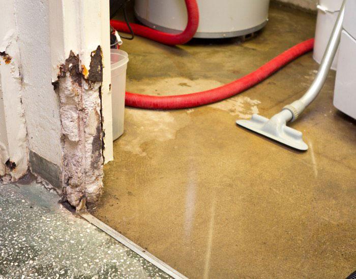 A flooded basement in Appleton, Wisconsin